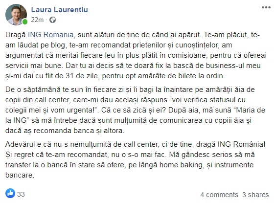 ing postare facebook